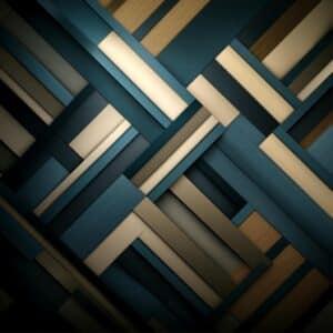 Racing | Stripes | Diagonal | dark turquoise, light beige, wood