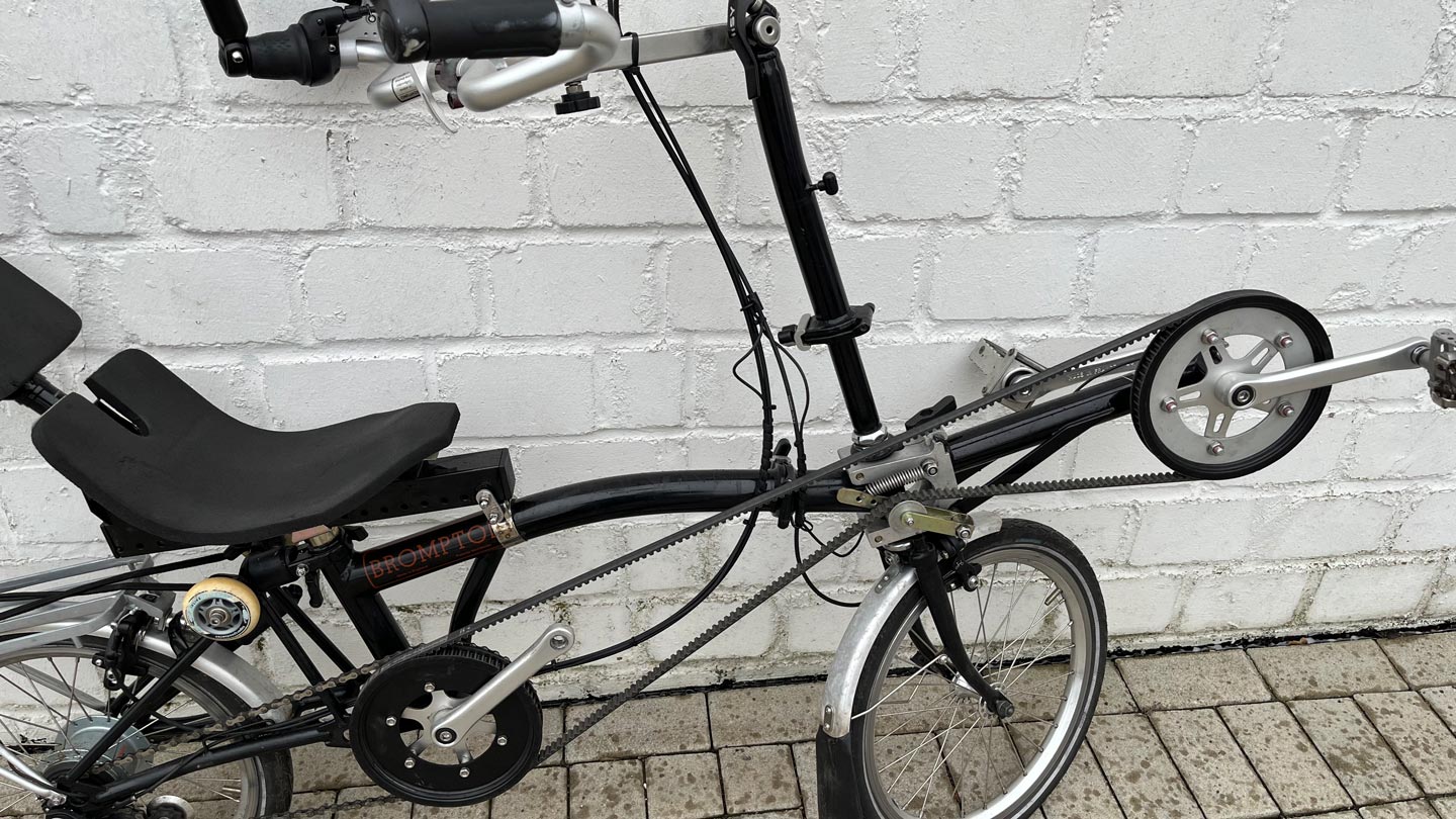 Brompton Liegerad vor der Beklebung